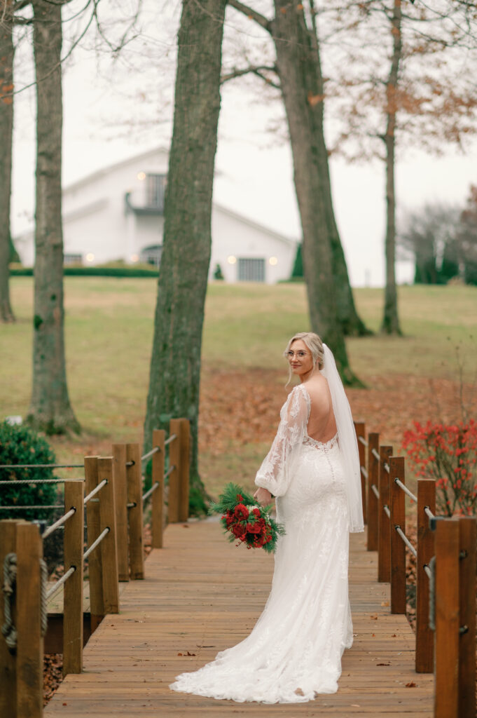 Bride at Kentucky wedding venue